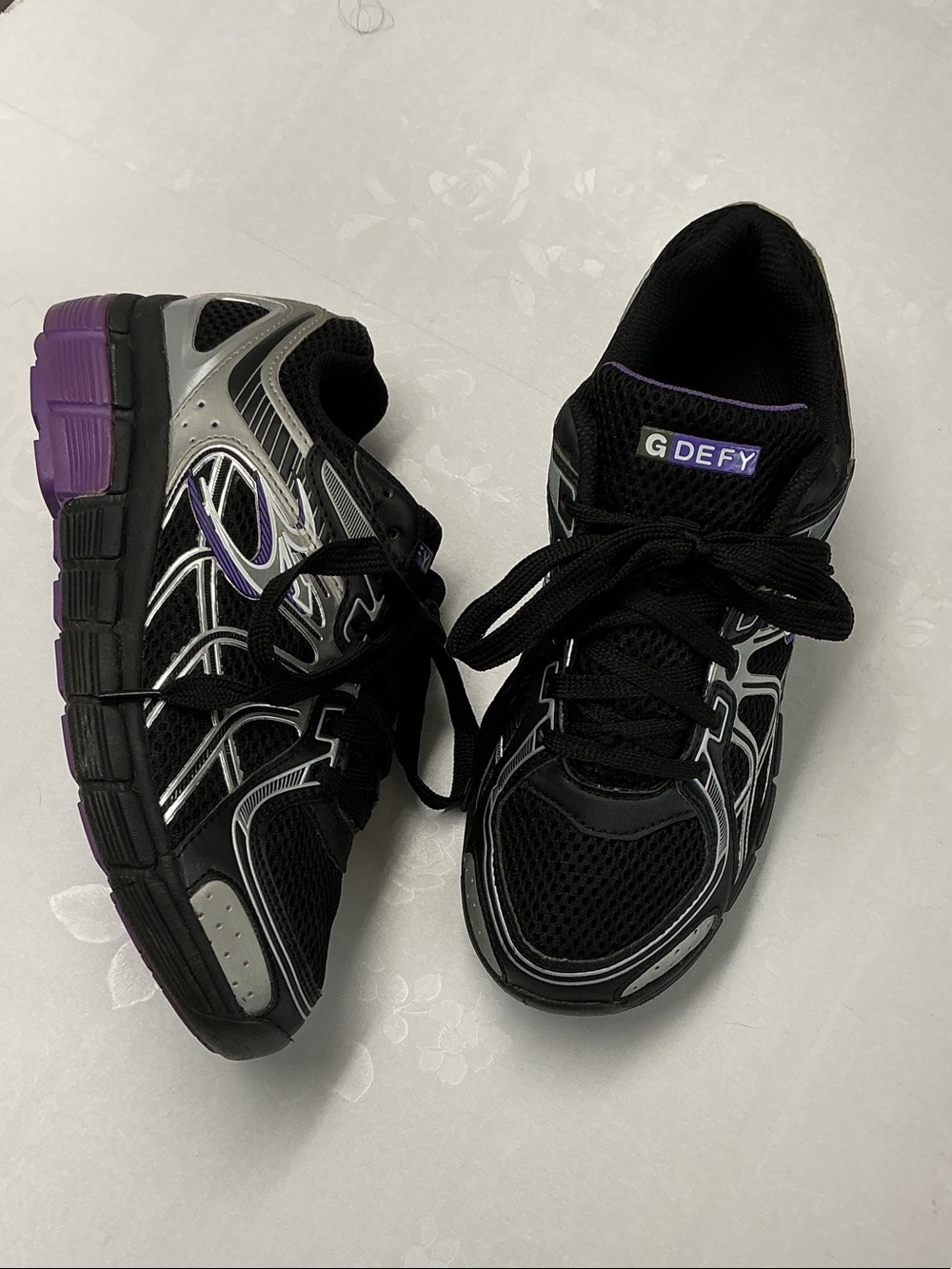 Women's Black & Purple Performance Running Shoes
